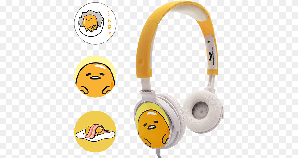 Gudetama Headphones Headphones, Electronics, Smoke Pipe Png Image