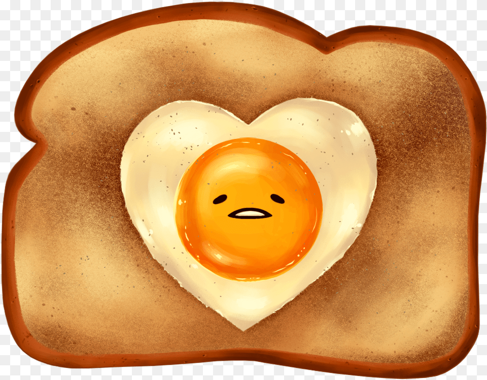 Gudetama In A Basket Speedpaint By Silverwolf866 Fur Heart, Bread, Food, Toast, Plate Free Transparent Png