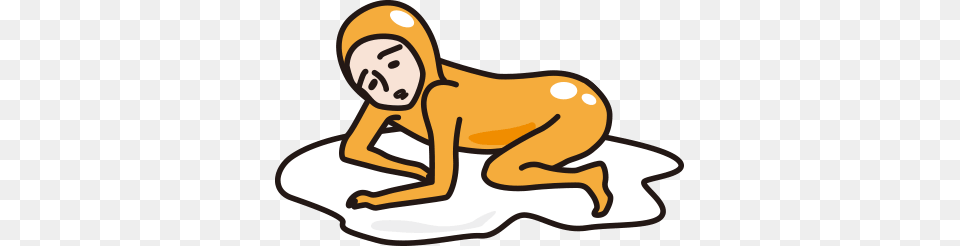 Gudetama Japans Favourite Lazy Egg Tokyotreat Japanese Candy, Kneeling, Person, Face, Head Free Transparent Png