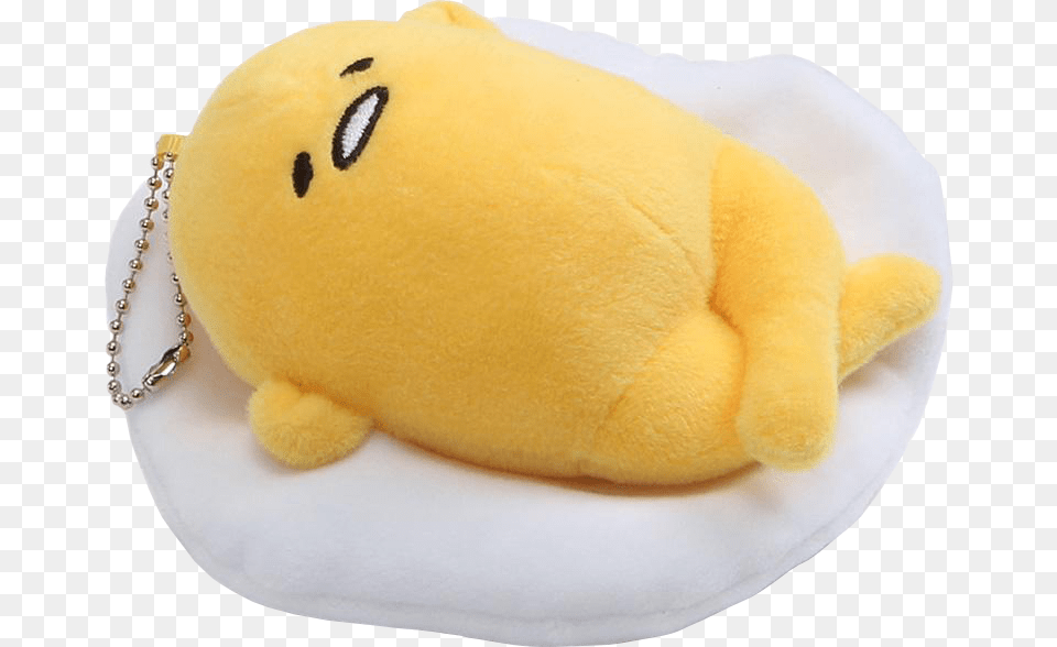 Gudetama Keychain Plush Stuffed Gudetama, Toy, Accessories, Jewelry, Necklace Free Png