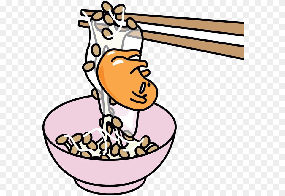 Gudetama Natto Gudetama Natto, Bowl, Face, Head, Person Png Image