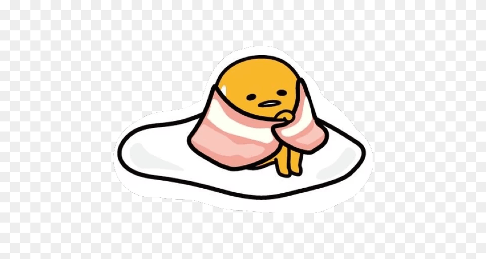 Gudetama Sticker Pack For Telegram, Food, Meat, Pork, Meal Png