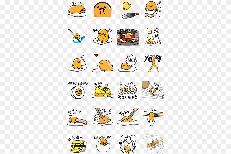 Gudetama Transparent Chibi Sticker Gudetama, Adult, Person, Female, Woman Png Image