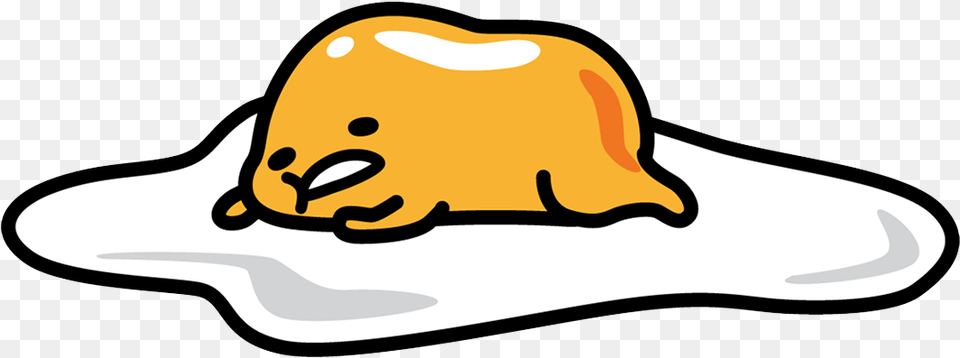 Gudetama Width 8 Cm Decal Sticker Japanese Egg Character, Clothing, Hat, Food, Meal Free Png Download