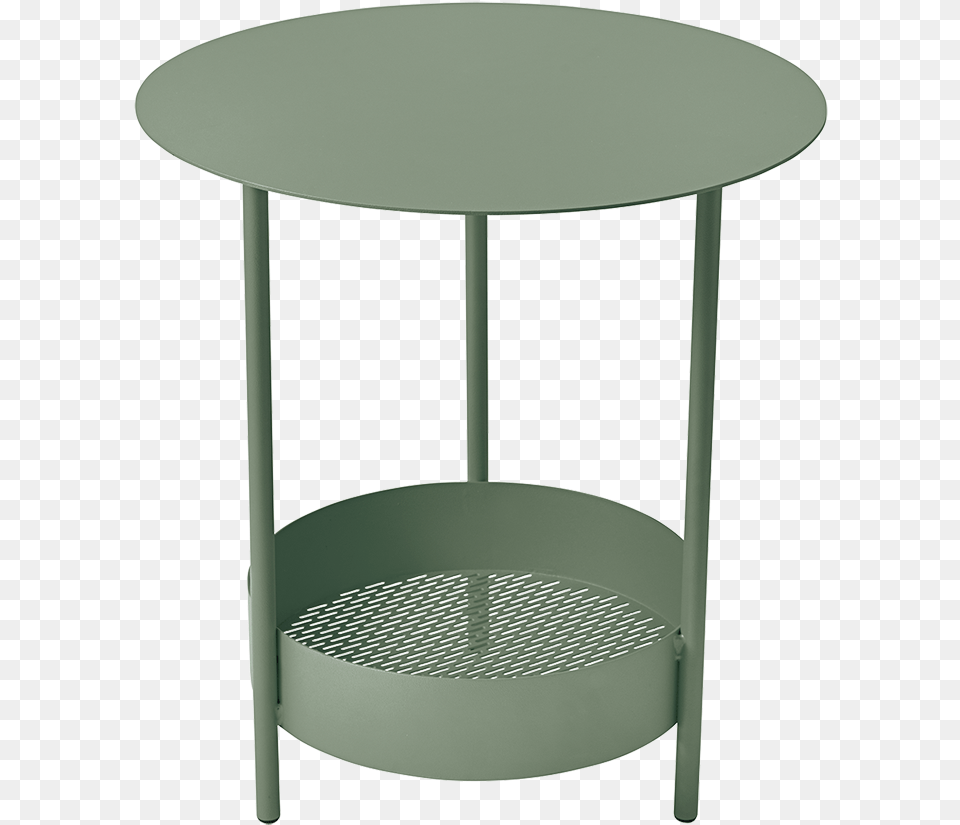 Gueridon Metal Vert Fermob Wide Steel Round End Table, Coffee Table, Furniture Free Png Download
