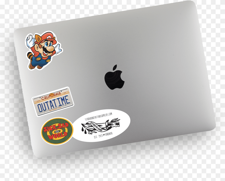 Guerilla Printing You Create We Print Apple Logo Sticker, Computer, Electronics, Laptop, Pc Png Image