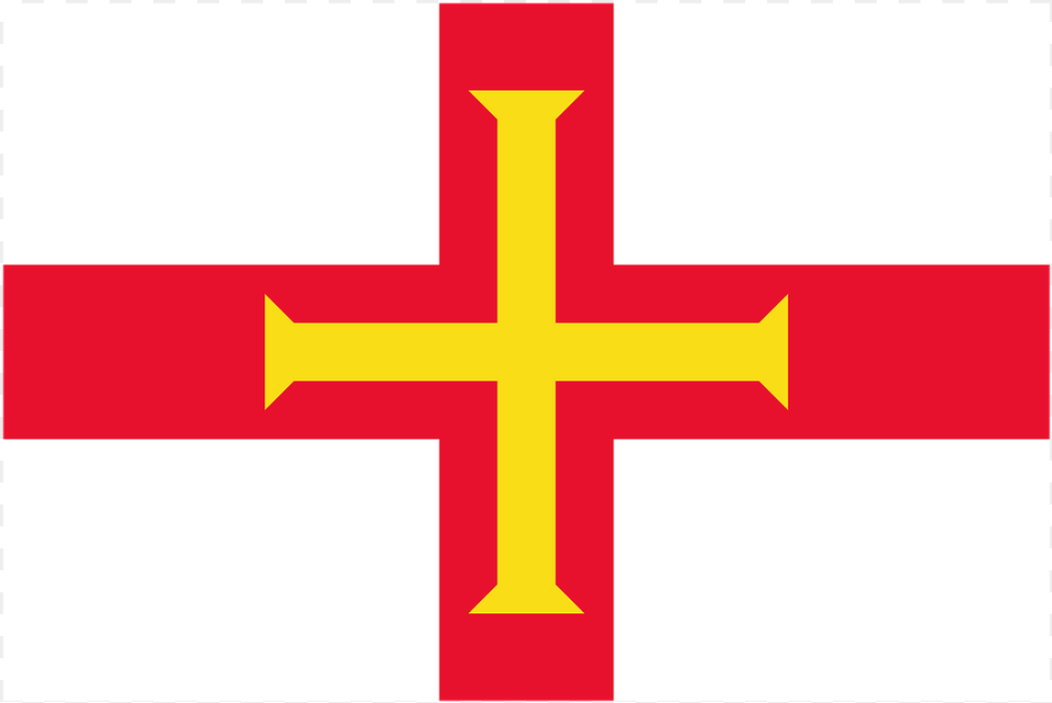 Guernsey Flag, Cross, Symbol Free Png