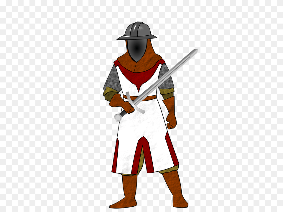 Guerrero Medieval Image, Person, Sword, Weapon, Blade Png