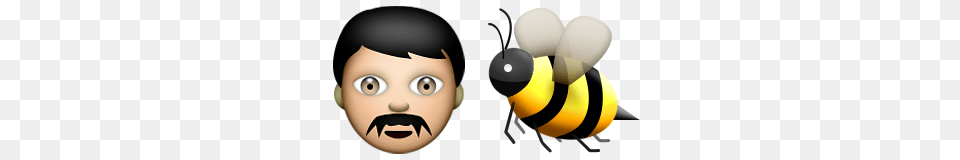 Guess Up Emoji Male Bee, Animal, Invertebrate, Insect, Wasp Free Png Download