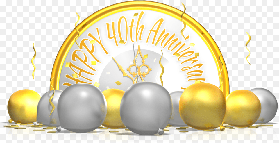 Guess Who Is Celebrating 40th Wedding Anniversary Decoration, Sphere, People, Person, Accessories Free Png
