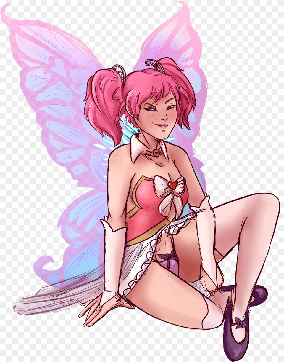 Guess Who39s Huniepop Garbage Scribbled This A While Fairy, Book, Comics, Publication, Adult Free Png Download
