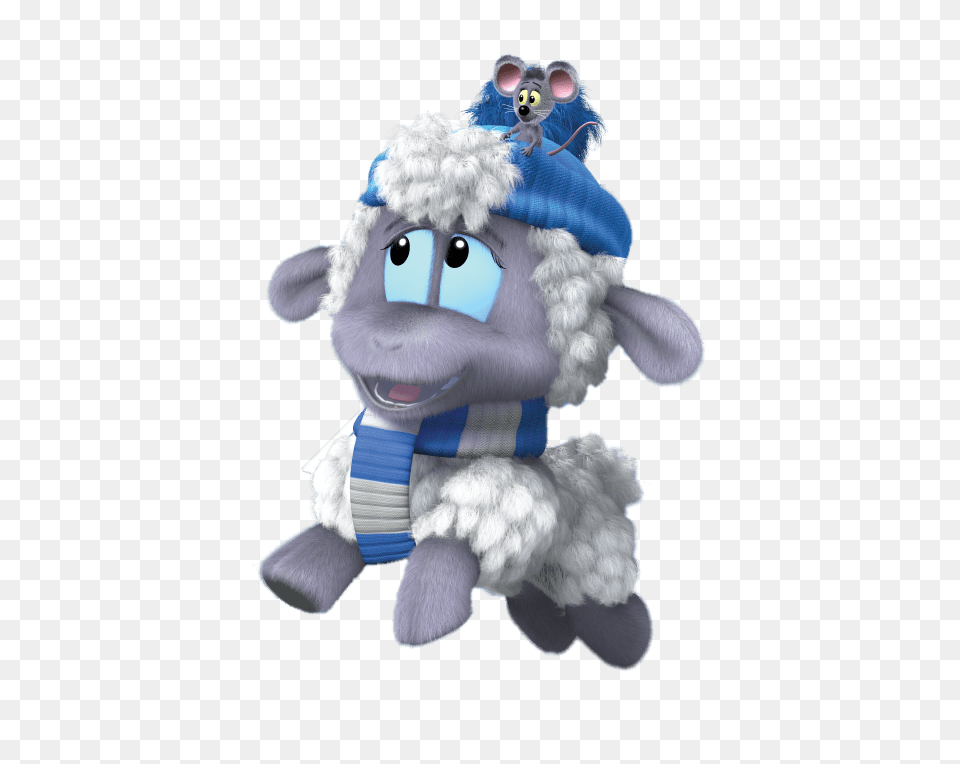 Guess With Jess Baa The Sheep And Billie The Mouse, Plush, Toy Png Image
