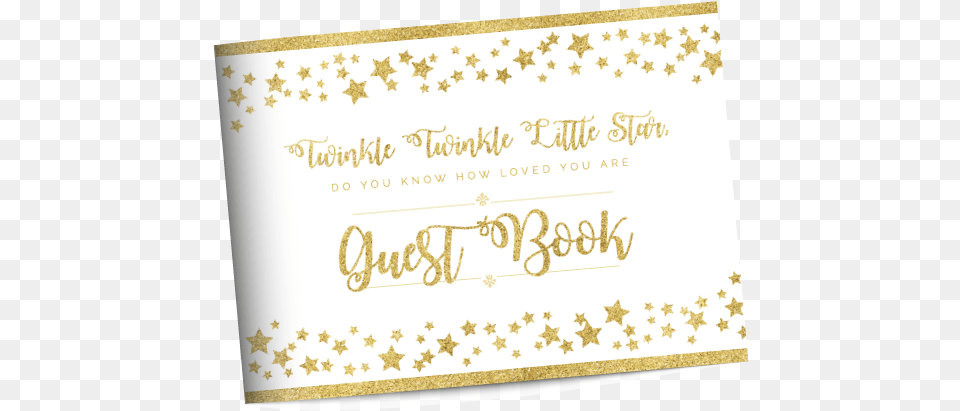 Guest Book For Baby Shower Twinkle Twinkle Little Star, Text, Handwriting, Paper Free Png Download