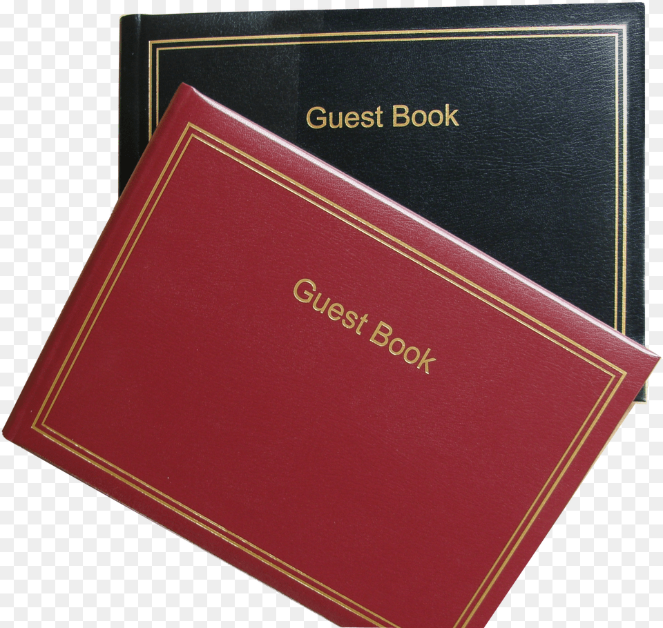 Guest Book Leather Double Gold Border Refillable With Pages Horizontal, Publication, Text Free Png