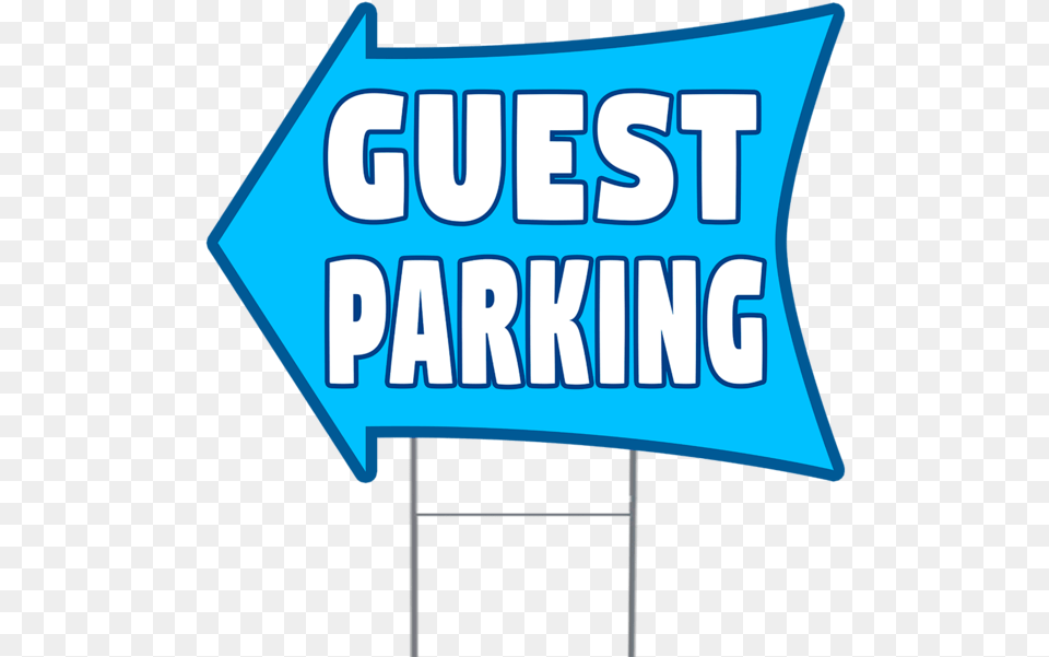 Guest Parking 2 Sided Arrow Yard Sign, Text, Banner, Symbol Png Image