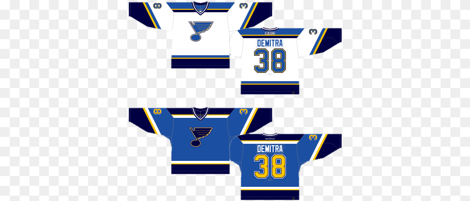 Guest Post Worst To First Jerseys St Louis Blues Edition Nhl Blues Home And Away Jerseys, Clothing, Shirt, Jersey, Scoreboard Png