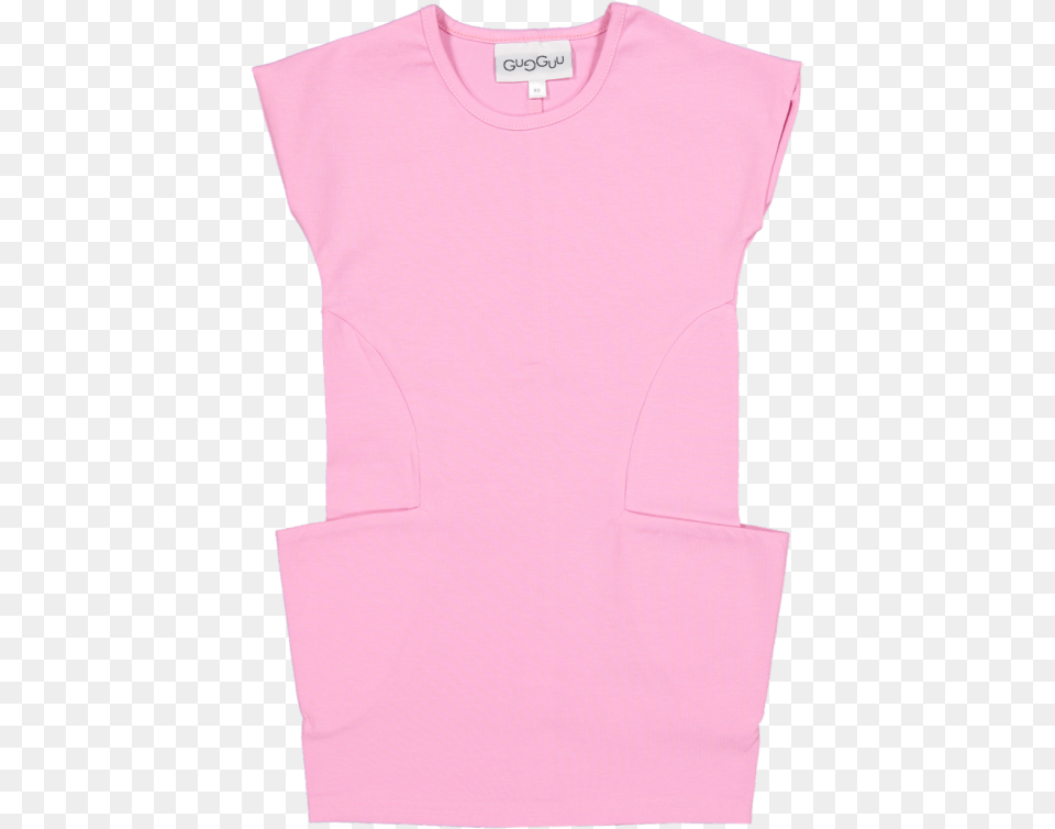 Gugguu Pom Pom Mekko Pink Cloud Sweater Vest, Clothing, T-shirt, Undershirt Png Image