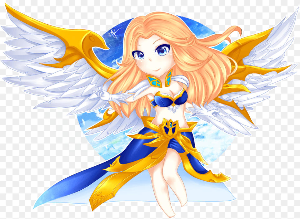 Guia Para Lauriel La Guardiana Del Templo De La Luz Lauriel Lin Qun Chibi, Angel, Baby, Person, Book Free Transparent Png