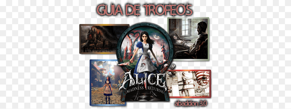 Guia Trofeos De Alice Alice Madness Returns Game, Adult, Publication, Person, Female Png
