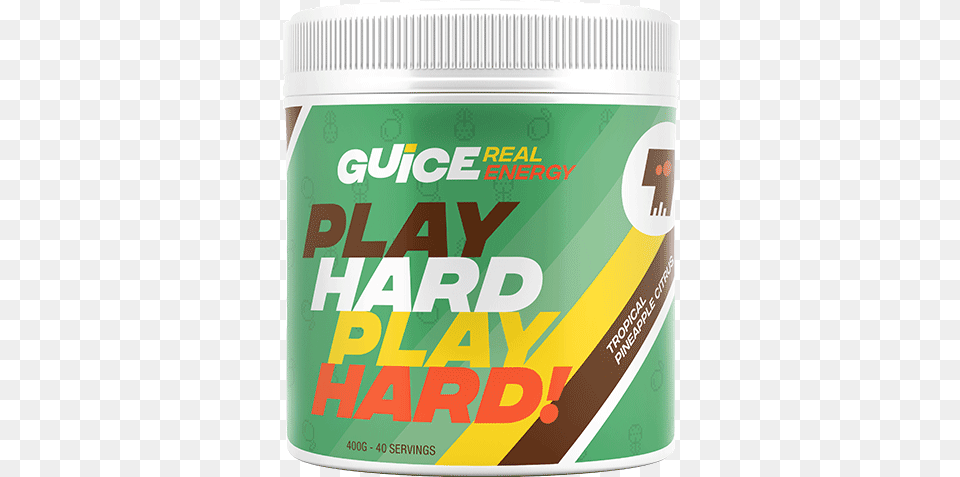 Guice Play Hard Tropical Pineapple Citrus Sikhye, Paint Container Png Image