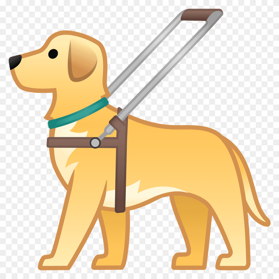 Guide Dog Emoji Clipart, Animal, Canine, Golden Retriever, Mammal Png Image