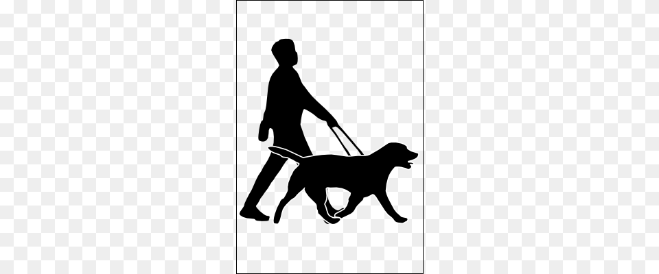 Guide Dogs For The Blind Clip Art Bigking Keywords And Pictures, Silhouette, Stencil, Adult, Male Png