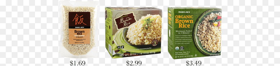 Guide To Tjs Rice Trader Joes Trader Joe39s Cooked Brown Rice, Food, Grain, Produce Png Image