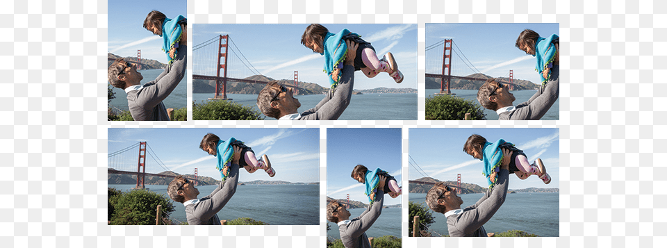 Guided Photo Editing Golden Gate Bridge, Art, Collage, Adult, Person Free Png Download