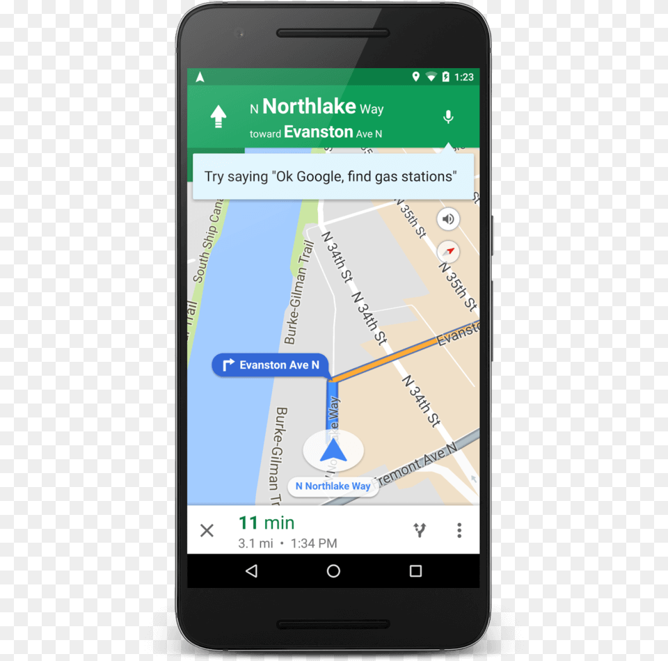 Guidednavigation 1 Google Map Navigation Screen, Electronics, Mobile Phone, Phone, Gps Png Image