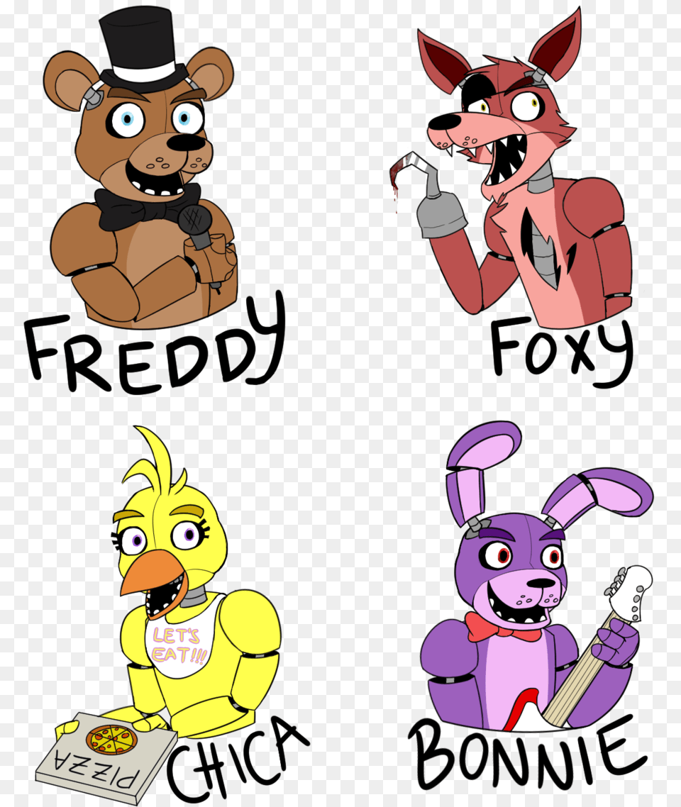 Guidelines Drawing Five Nights At Freddy S, Book, Comics, Publication, Cartoon Png