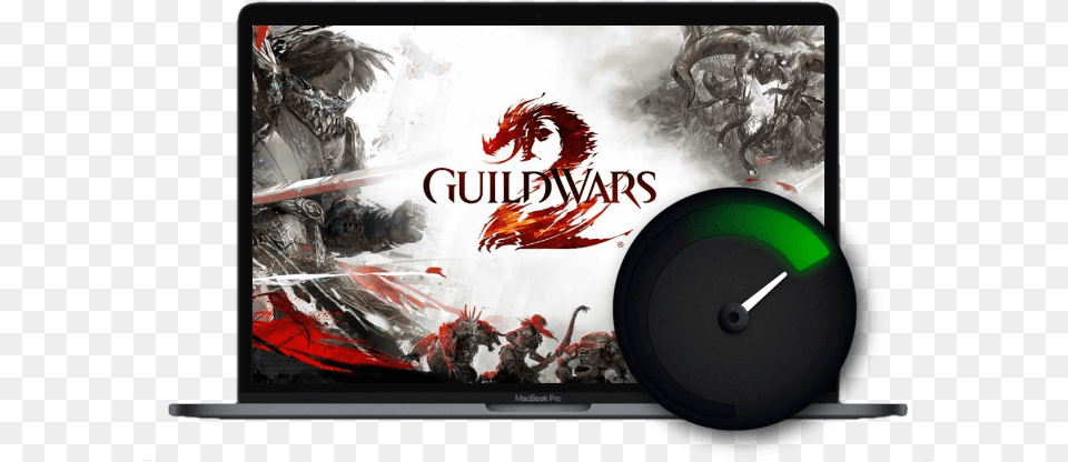 Guild Wars 2 Mac Review Guild Wars 2 Cover, Electronics, Screen, Person, Computer Hardware Png Image