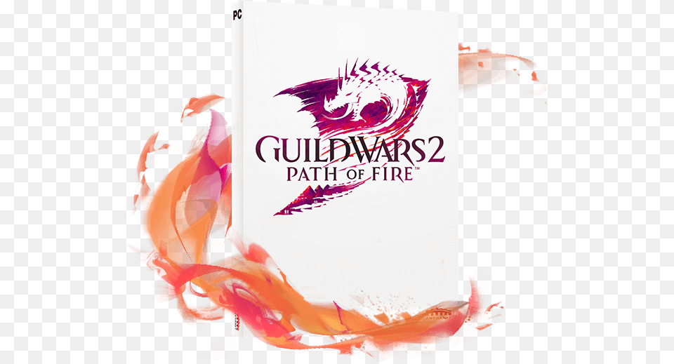 Guild Wars 2 Path Of Fire Logo, Book, Publication Png Image