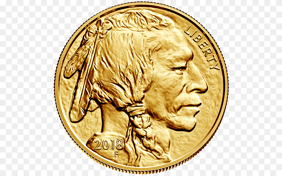 Guildhall Precious Metals Online Oz Gold Coin American Buffalo, Face, Head, Person, Money Free Png Download