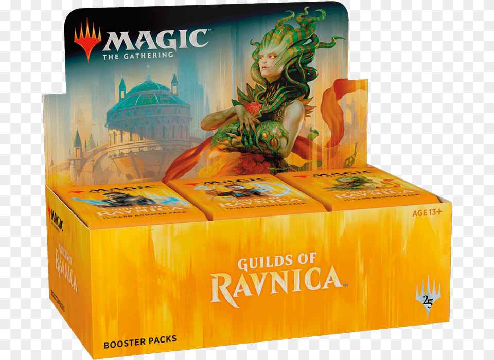 Guilds Of Ravnica Booster Box, Book, Publication, Adult, Female Png