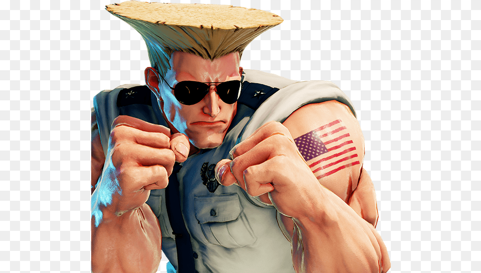 Guile From Street Fighter, Finger, Body Part, Person, Hand Png