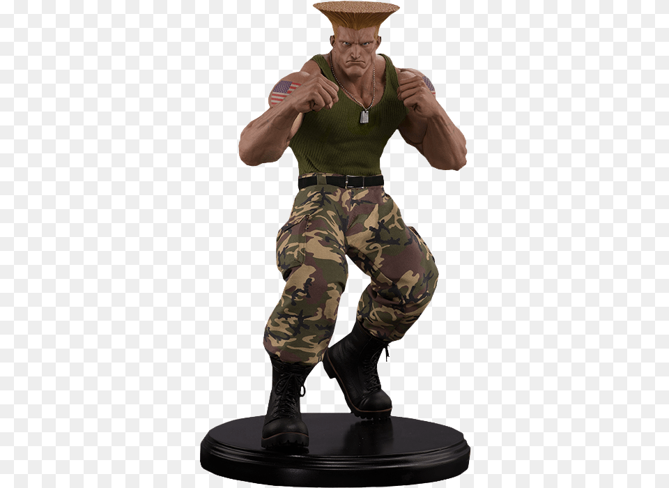 Guile Street Fighter Figure, Adult, Person, Man, Male Png