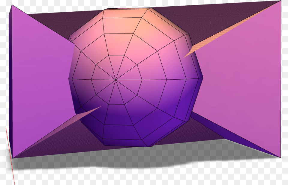 Guillermo Origami, Sphere, Purple, Accessories, Paper Free Png