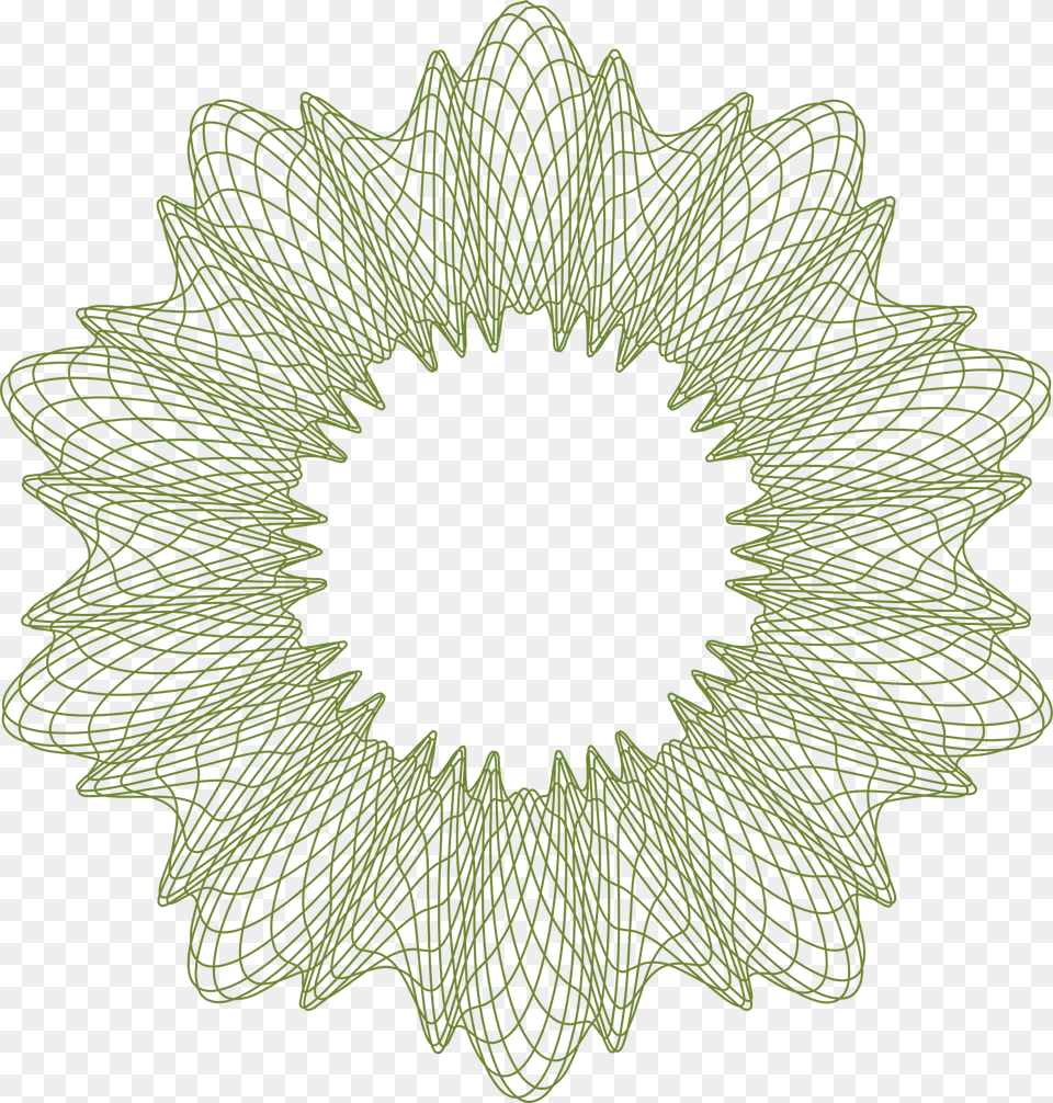 Guilloche Clipart, Green, Pattern, Leaf, Plant Png