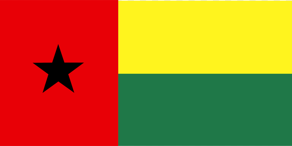 Guinea Bissau Flag Clipart, Symbol, Star Symbol Free Png Download