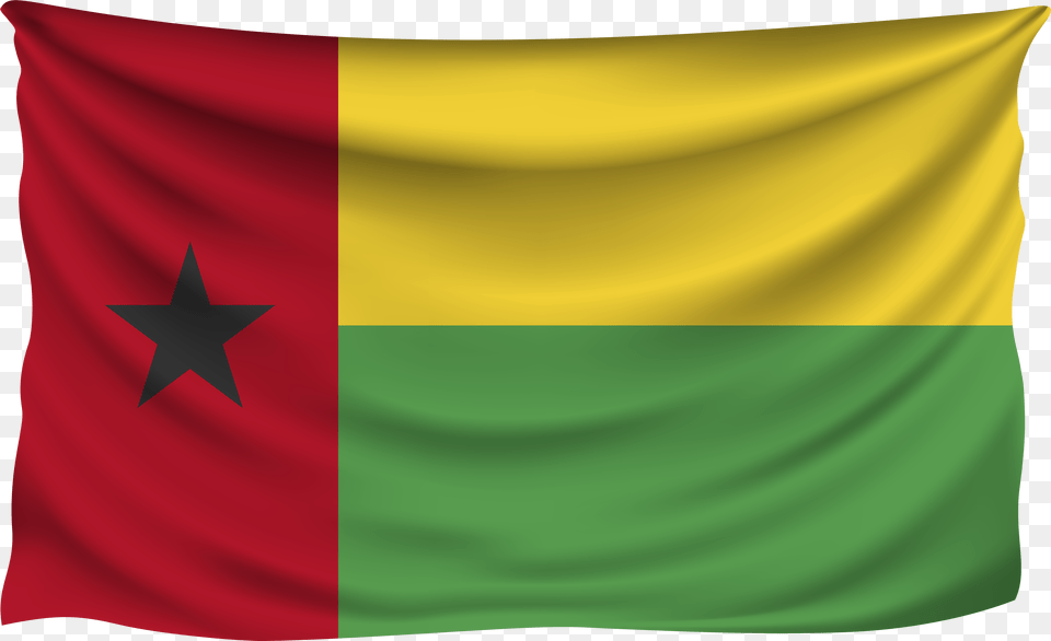 Guinea Bissau Wrinkled Flag Guinea Bissau, Person Png