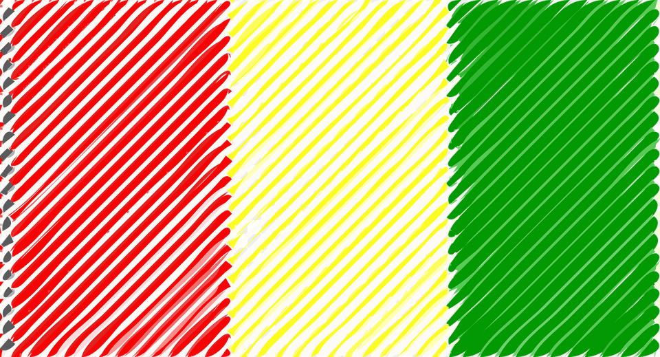 Guinea Flag Linear Clipart, Paper Png Image