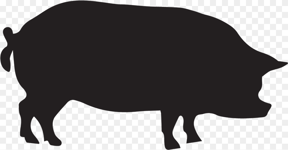 Guinea Pig Silhouette Clip Art Beef Pork Chicken Lamb, Animal, Boar, Hog, Mammal Free Png Download