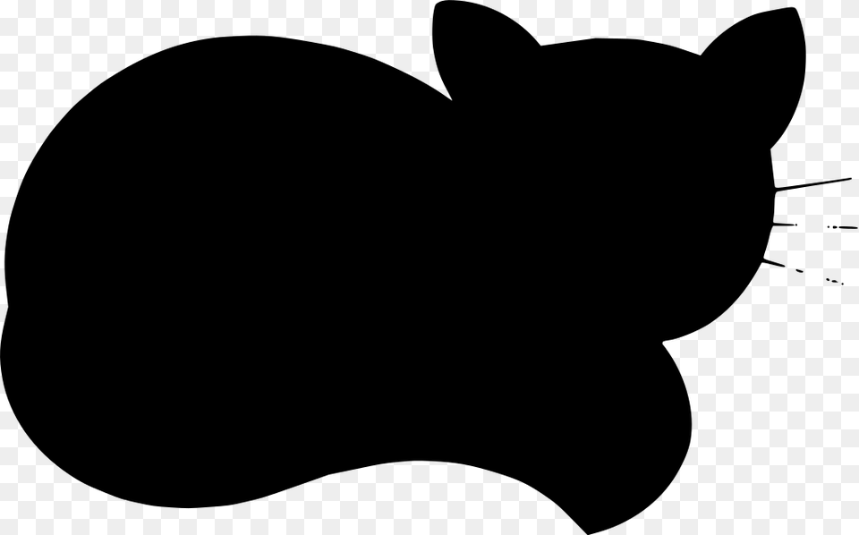 Guinea Pig Silhouette Free, Gray Png Image
