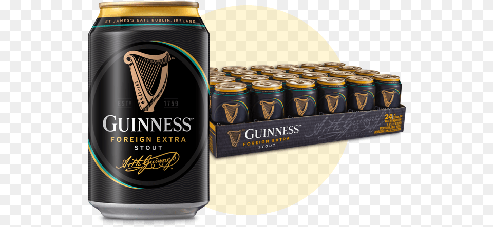 Guinness 24 Can Pack Guinness Stout Can Malaysia, Alcohol, Beer, Beverage, Lager Free Png