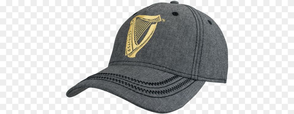 Guinness Grey Harp Logo Baseball Cap Baseball Cap, Baseball Cap, Clothing, Hat Png