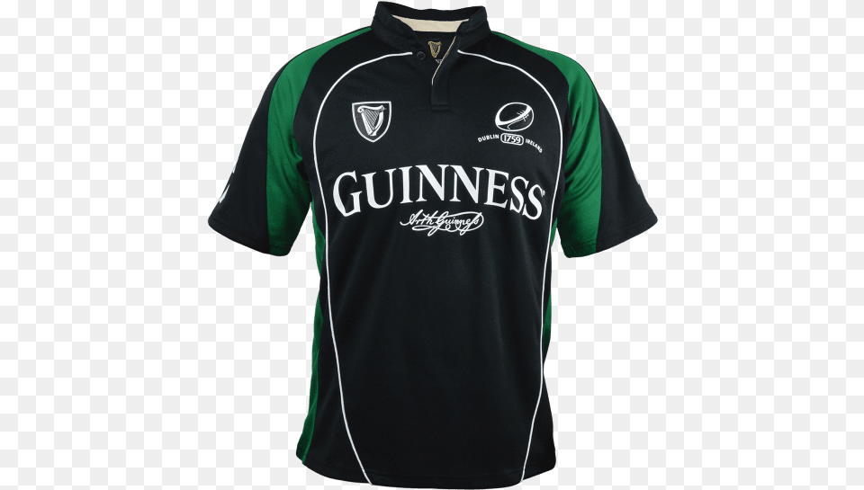 Guinness Short Sleeve Performance Rugby Jersey Pub Draught, Clothing, Shirt, T-shirt Free Png