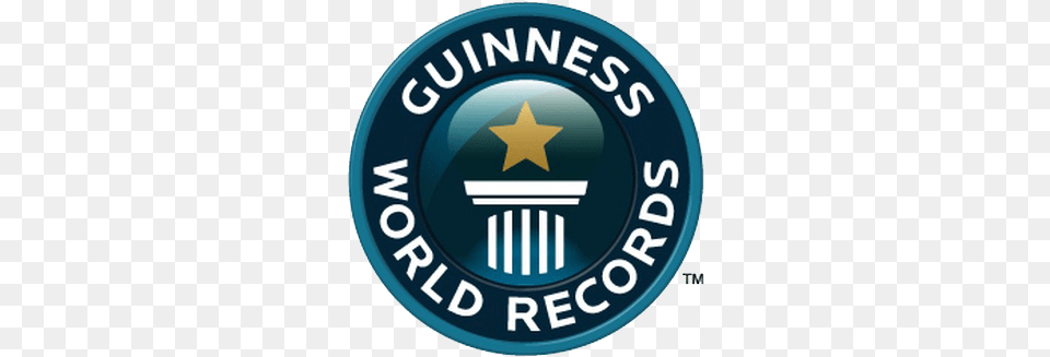 Guinness World Record Logo Guinness World Record Official Attempt, Badge, Symbol, Disk Free Png