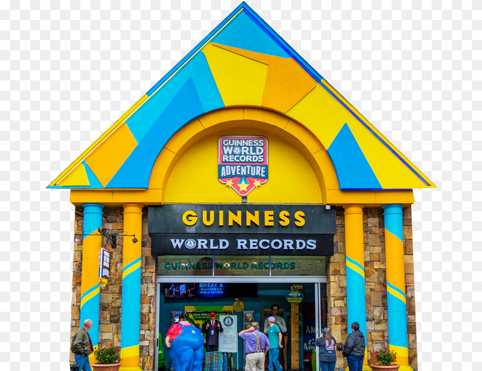 Guinness World Records Gatlinburg, Architecture, Building, Person, Adult Free Png Download