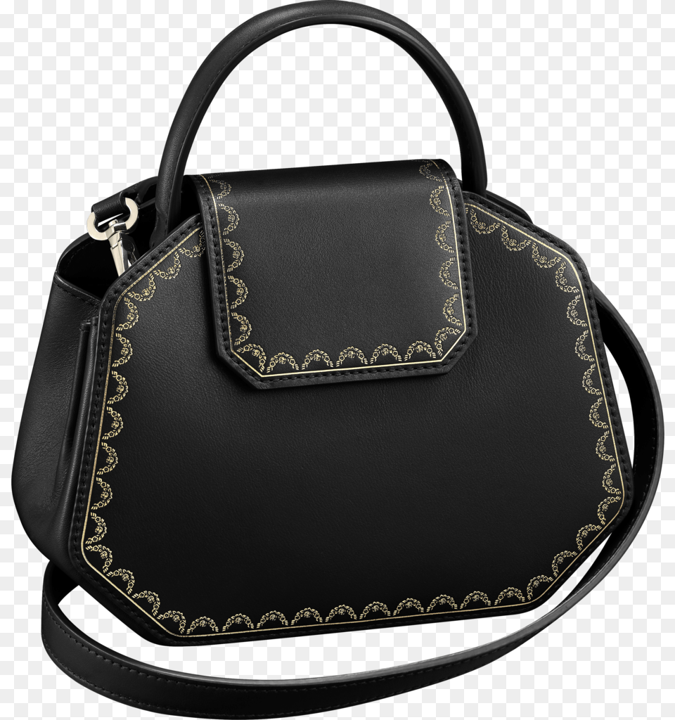 Guirlande De Cartier Bag Mini Model Black Calfskin, Accessories, Handbag, Purse Free Png