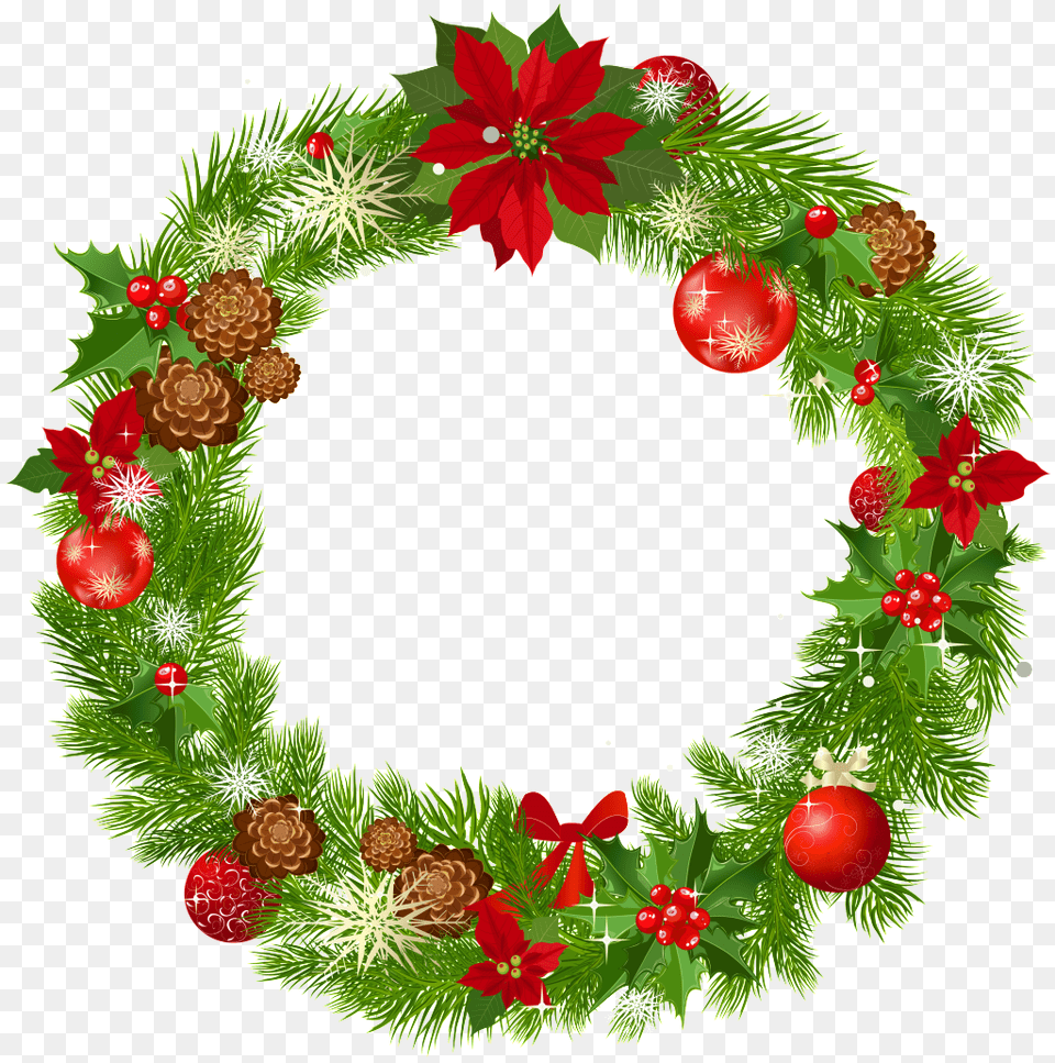 Guirnalda De Navidad Descargar Gratis Y Vector, Wreath Free Transparent Png